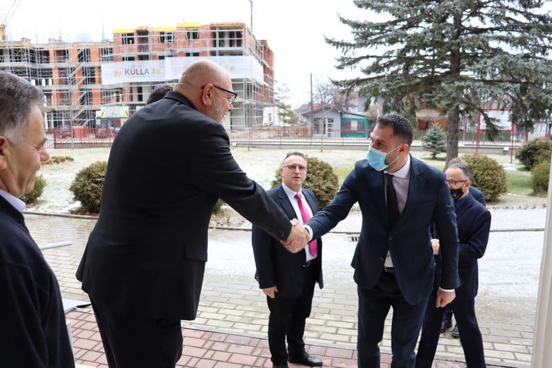 Minister Krasniqi Visits The University Of Peja Haxhi Zeka Thus Is