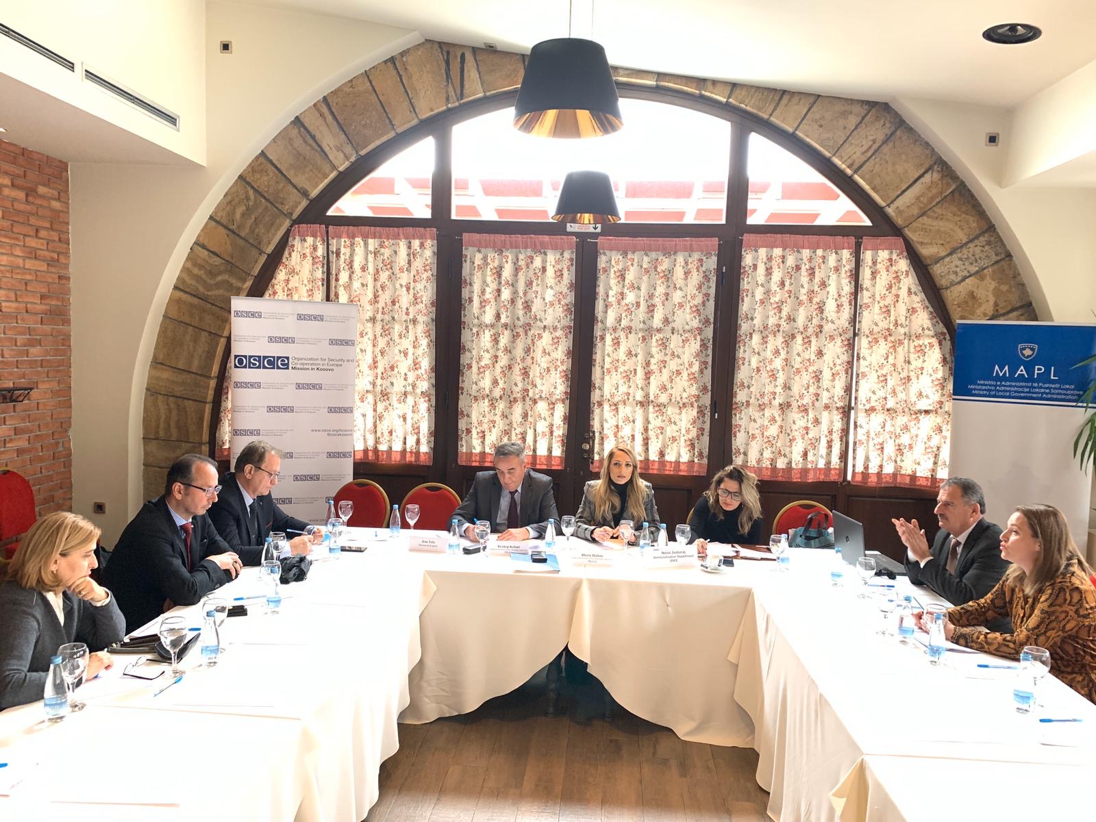 MLGA and OSCE organized the consultative Workshop on inter-municipal cooperation, challenges and the way forward