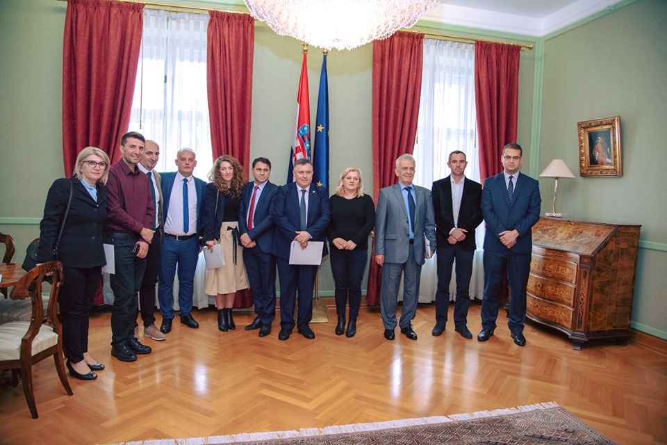Representatives of the MLGA in the study visit to Zagreb