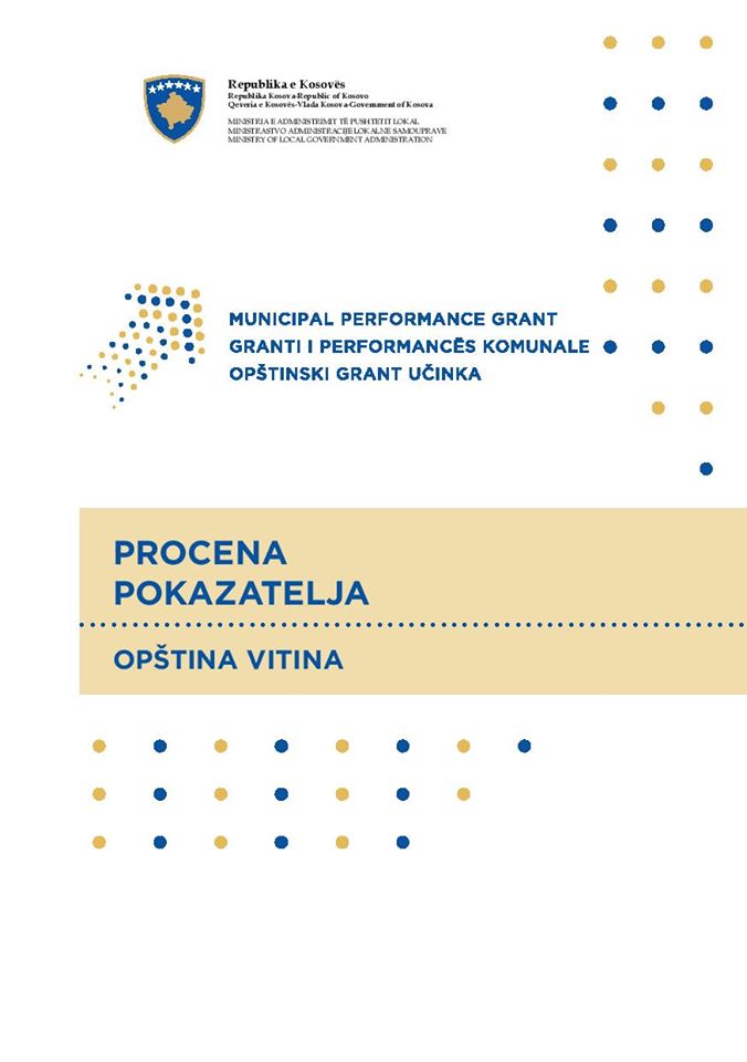OPŠTINSKI GRANT UČINKA PROCENA POKAZATELJA OPŠTINA VITINA