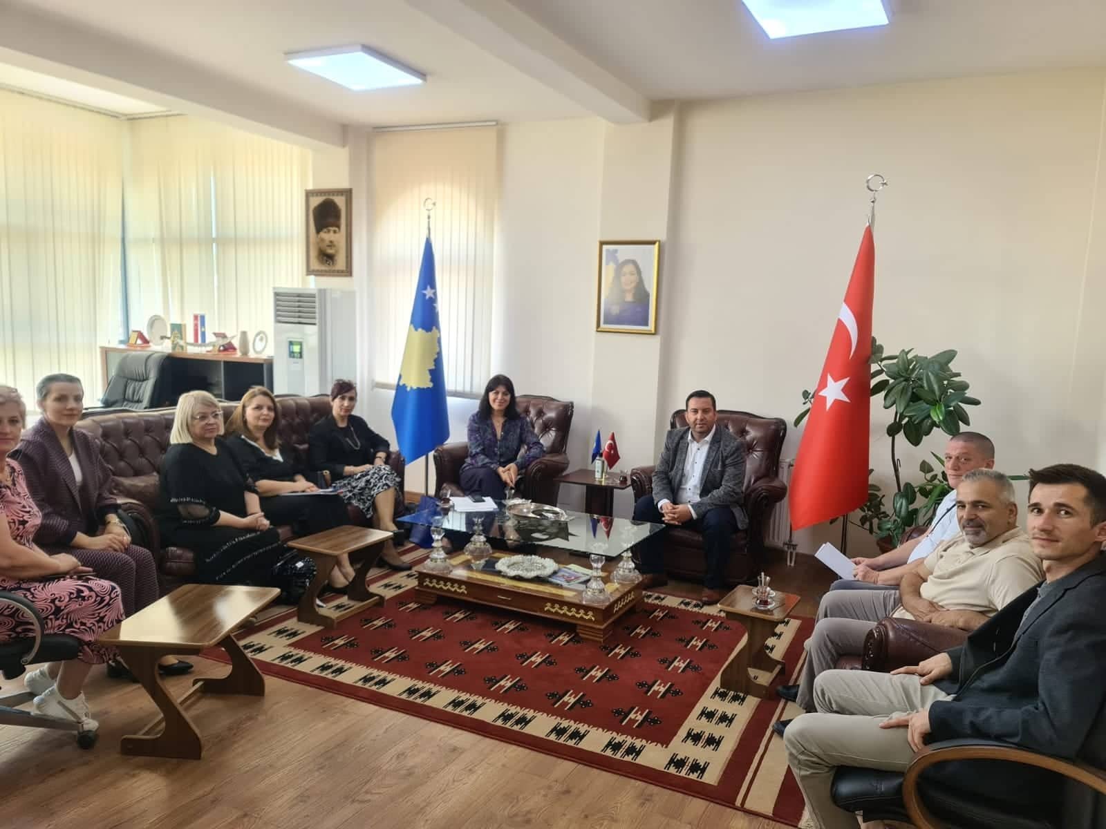Representatives from the Ministry of Local Government Administration visit the municipality of Mamusha