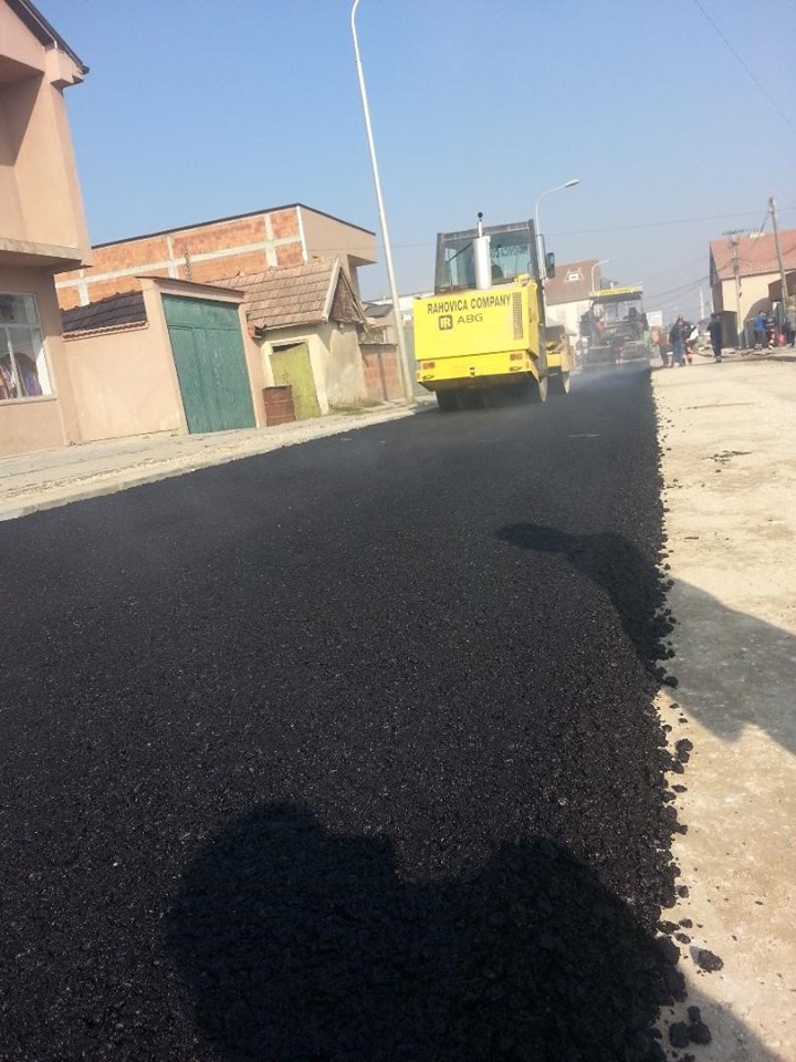 MLGA HAS SUPPORTED THE PROJECT ”ASPHALTING THE ROAD OF RECAK UP TO THE ROUNDABOUT” IN FERIZAJ/UROSEVAC