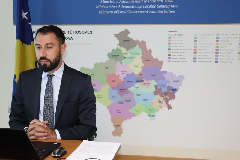Ministar Krasniqi učestvovao je na vebinaru “Make the Right Real: Citizen Participation for Democratic Municipalities and Societies in Kosovo”