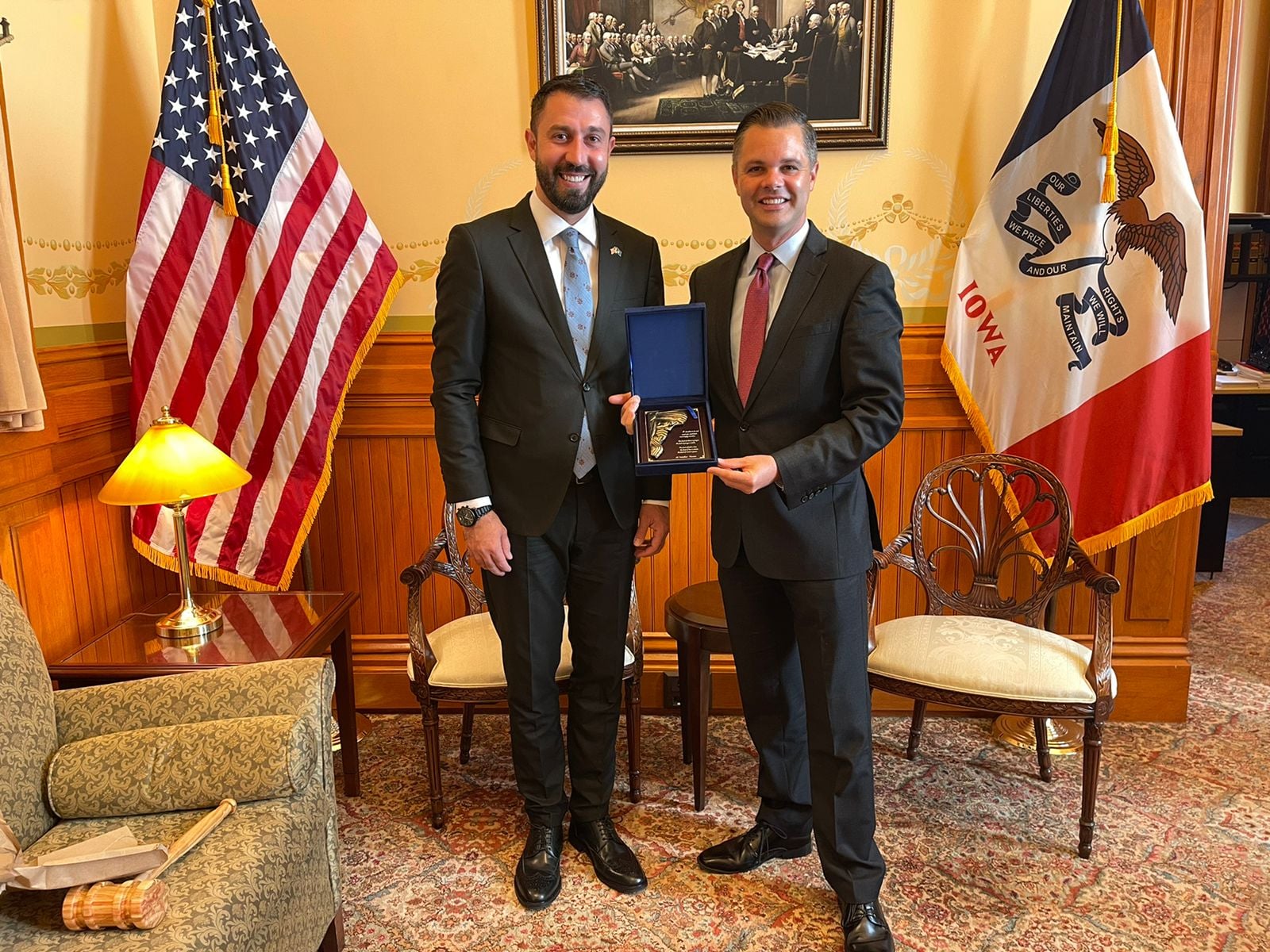 Ministar Krasnići se sastao sa Senatoriom Nunn, zamenikom sekretara države Ross i izvršnom direktorkom države  IOWA, Sister States McCollum