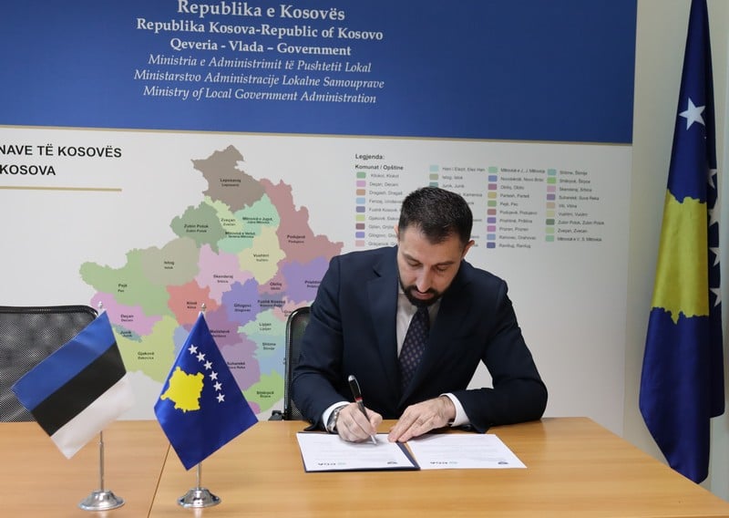 MINISTRI KRASNIQI POTPISAO SPORAZUM O SARADNJI SA AKDEMIJOM ZA E-VLADANJE REPUBLIKE ESTONIJE