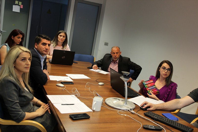 A virtual meeting held with the Municipal Officials for European Integration