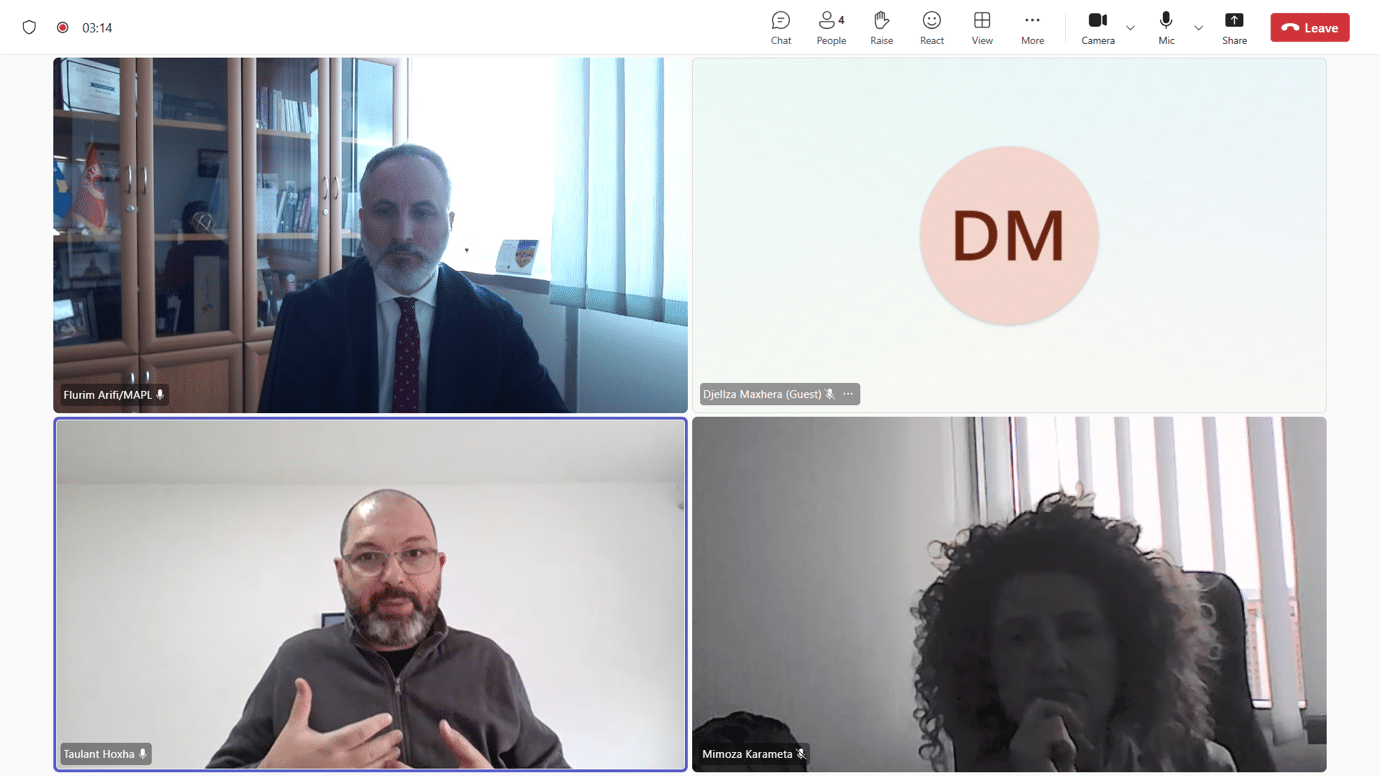 Održan redovni onlajn sastanak u vezi sa sprovođenjem aktivnosti dvogodišnjeg Akcionog plana Partnerstva otvorene vlade 2023–2025